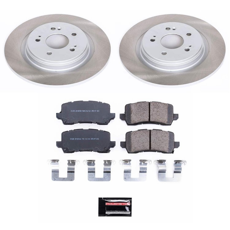 SC7903 Semi-Coated Rotor & Low-Dust Ceramic Brake Pad Kit