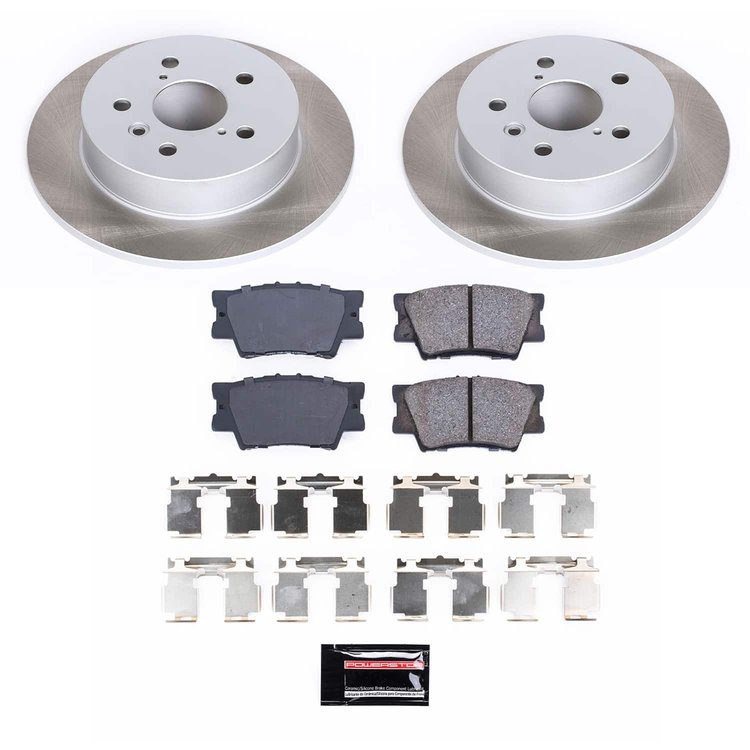 SC7905 Semi-Coated Rotor & Low-Dust Ceramic Brake Pad Kit