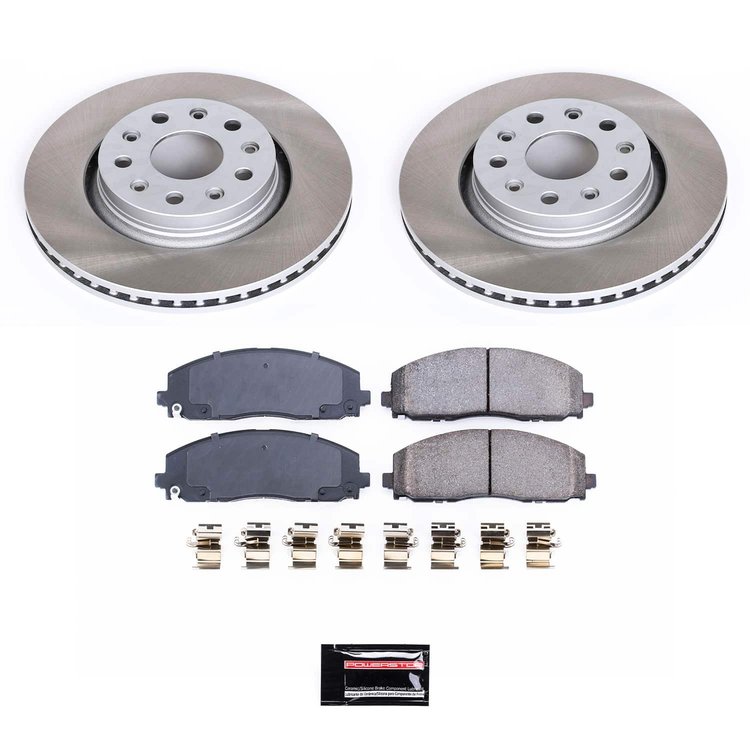 SC7940 Semi-Coated Rotor & Low-Dust Ceramic Brake Pad Kit