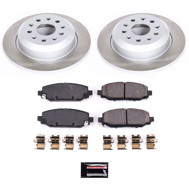 SC7942 Semi-Coated Rotor & Low-Dust Ceramic Brake Pad Kit