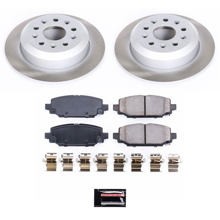 SC7943 Semi-Coated Rotor & Low-Dust Ceramic Brake Pad Kit