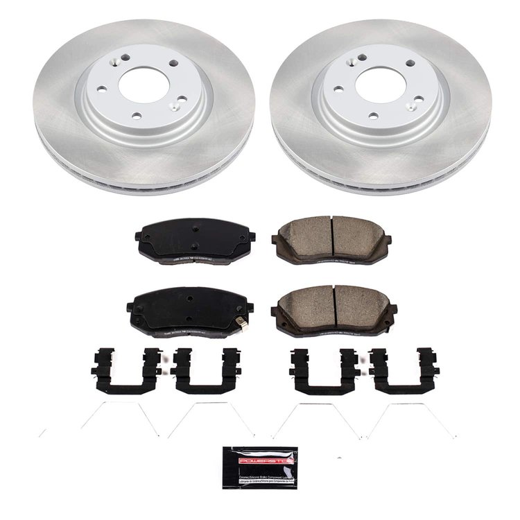 SC8011 Semi-Coated Rotor & Low-Dust Ceramic Brake Pad Kit