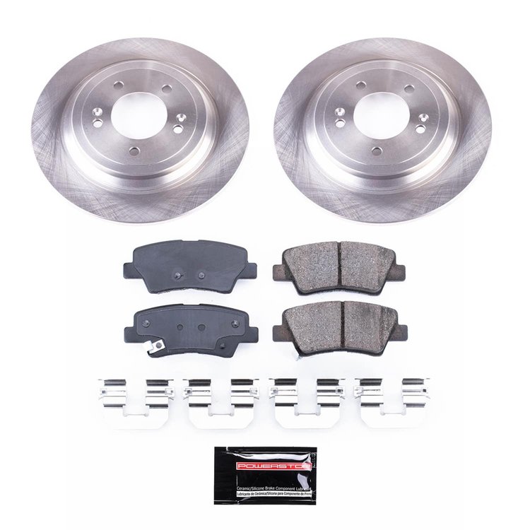 SC8016 Semi-Coated Rotor & Low-Dust Ceramic Brake Pad Kit