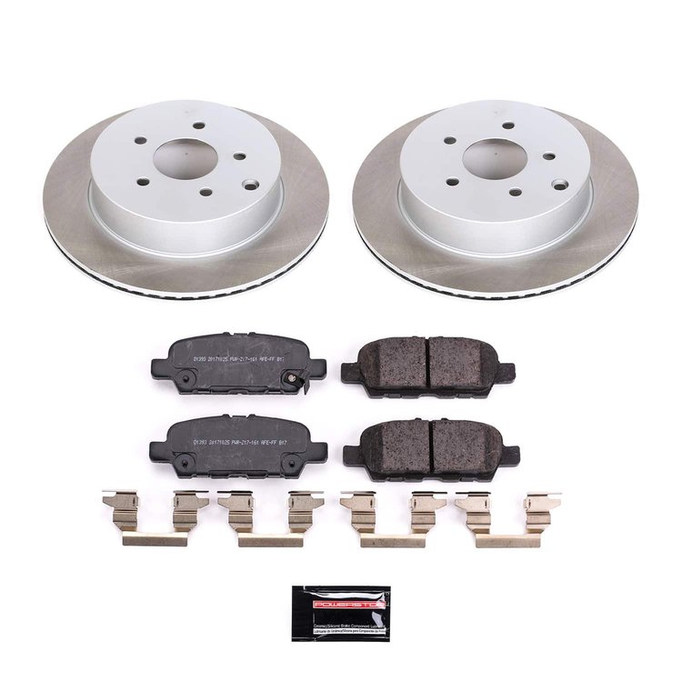 SC8021 Semi-Coated Rotor & Low-Dust Ceramic Brake Pad Kit