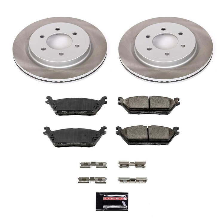 SC8030 Semi-Coated Rotor & Low-Dust Ceramic Brake Pad Kit
