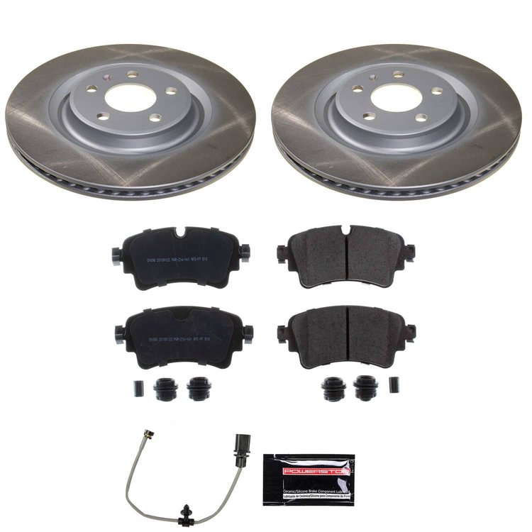 SC8043 Semi-Coated Rotor & Low-Dust Ceramic Brake Pad Kit