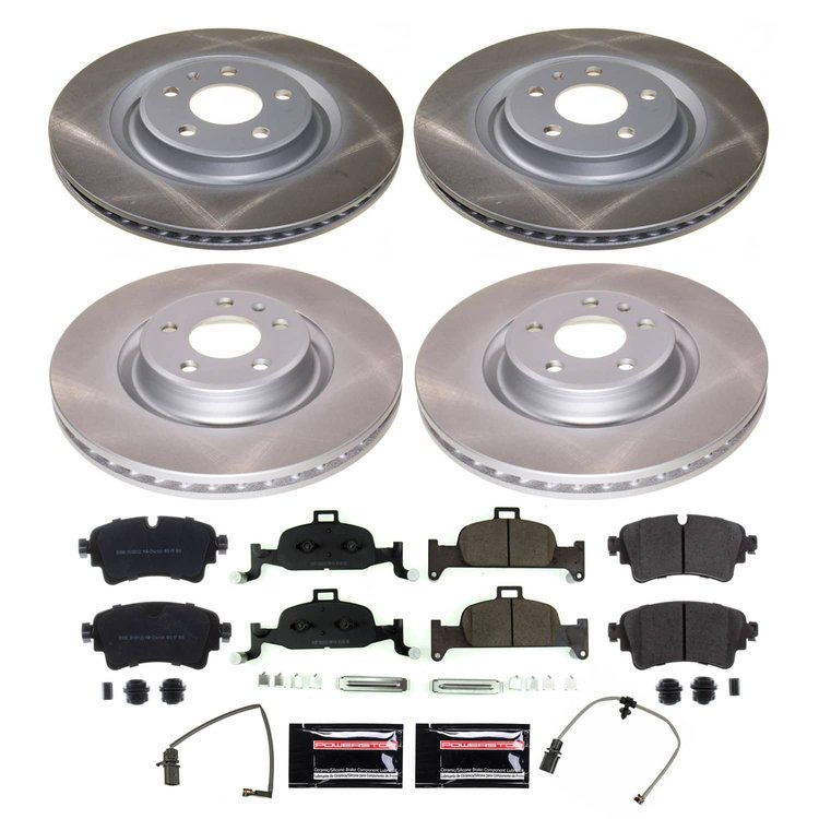 SC8053 Semi-Coated Rotor & Low-Dust Ceramic Brake Pad Kit