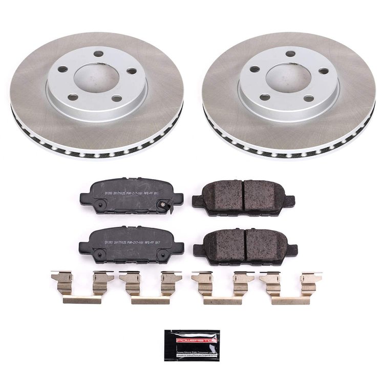 SC8062 Semi-Coated Rotor & Low-Dust Ceramic Brake Pad Kit