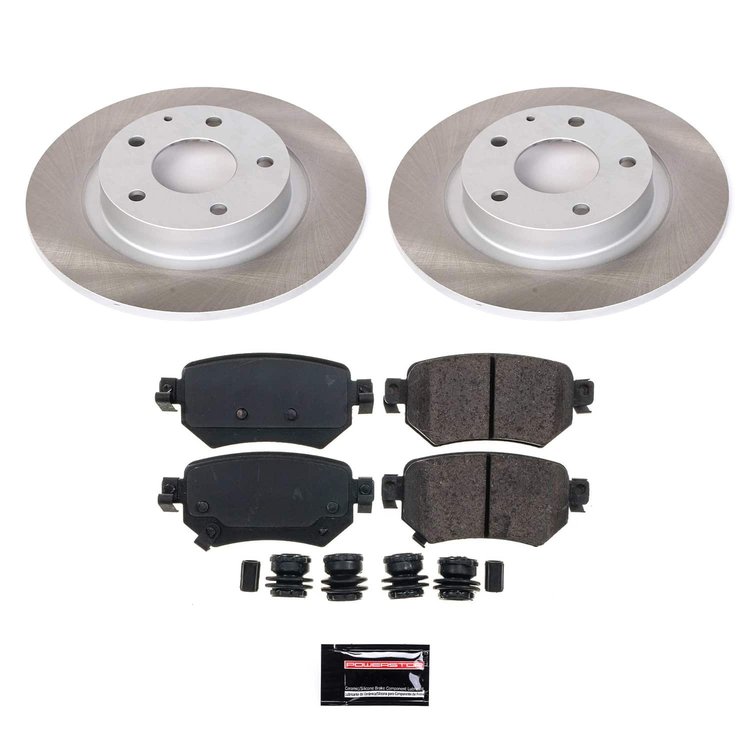 SC8068 Semi-Coated Rotor & Low-Dust Ceramic Brake Pad Kit
