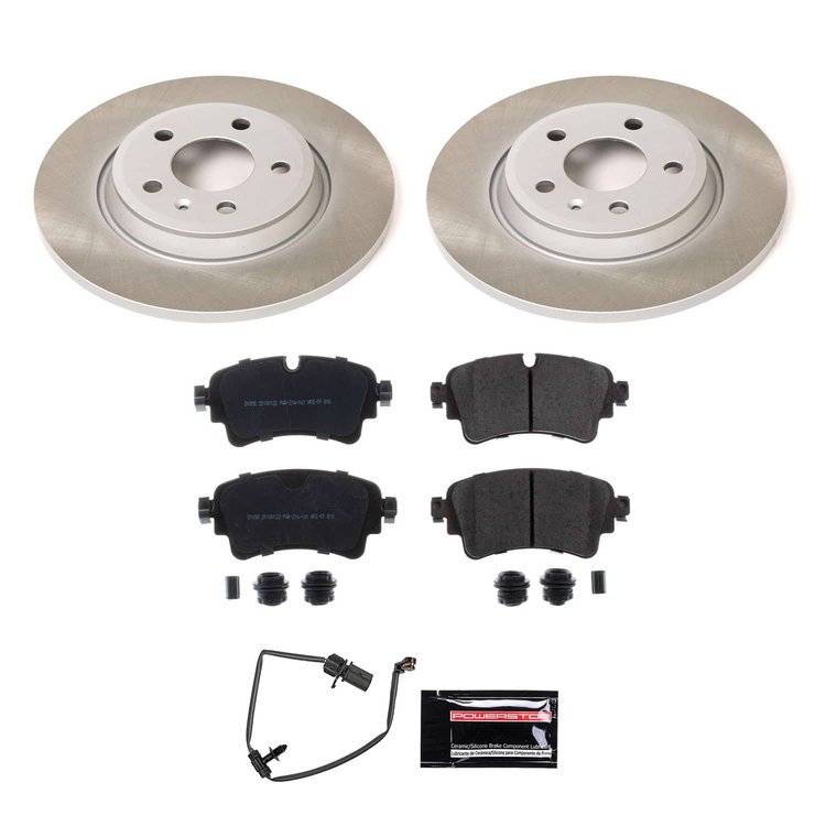 SC8091 Semi-Coated Rotor & Low-Dust Ceramic Brake Pad Kit