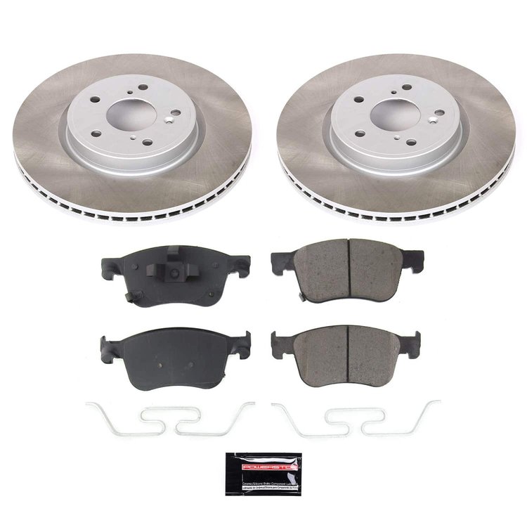 SC8165 Semi-Coated Rotor & Low-Dust Ceramic Brake Pad Kit