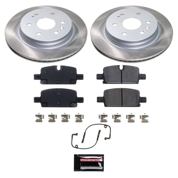 SC8173 Semi-Coated Rotor & Low-Dust Ceramic Brake Pad Kit