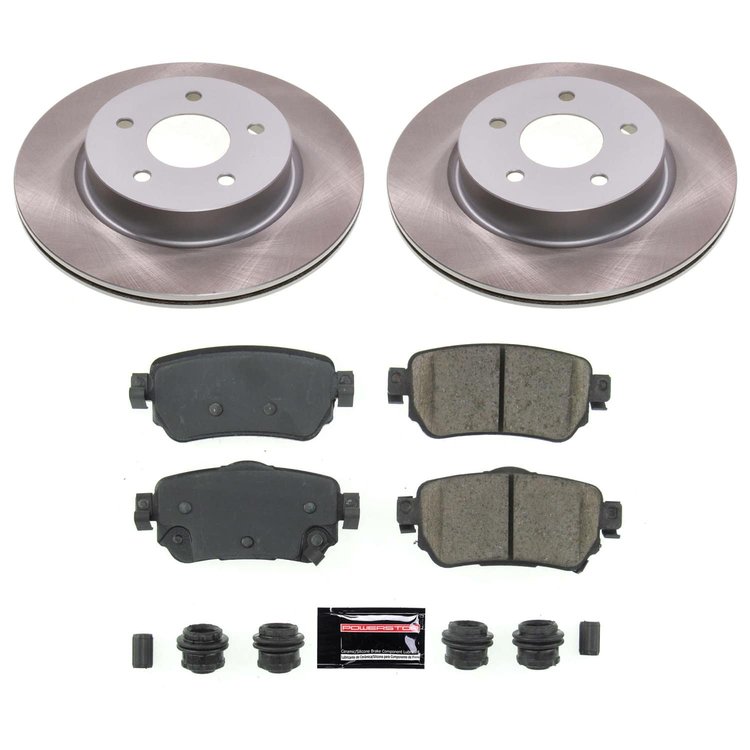 SC8313 Semi-Coated Rotor & Low-Dust Ceramic Brake Pad Kit