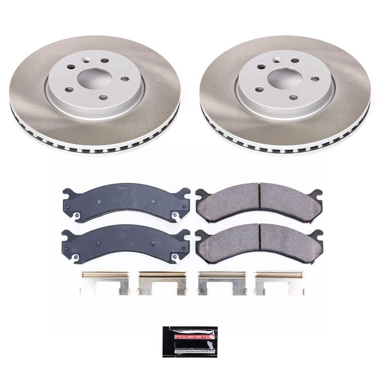 SC8316 Semi-Coated Rotor & Low-Dust Ceramic Brake Pad Kit