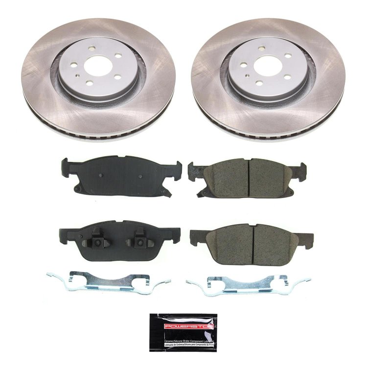 SC8321 Semi-Coated Rotor & Low-Dust Ceramic Brake Pad Kit