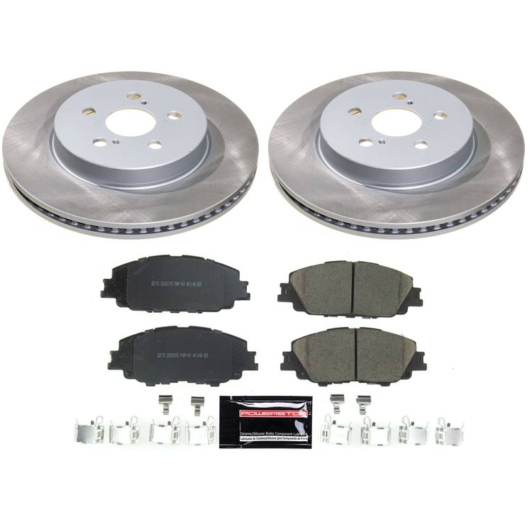 SC8328 Semi-Coated Rotor & Low-Dust Ceramic Brake Pad Kit