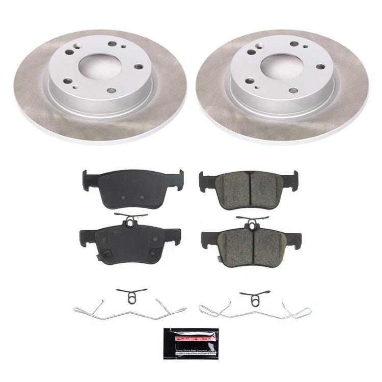 SC8330 Semi-Coated Rotor & Low-Dust Ceramic Brake Pad Kit