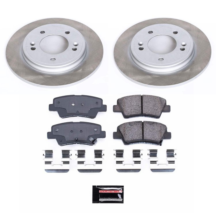 SC8331 Semi-Coated Rotor & Low-Dust Ceramic Brake Pad Kit