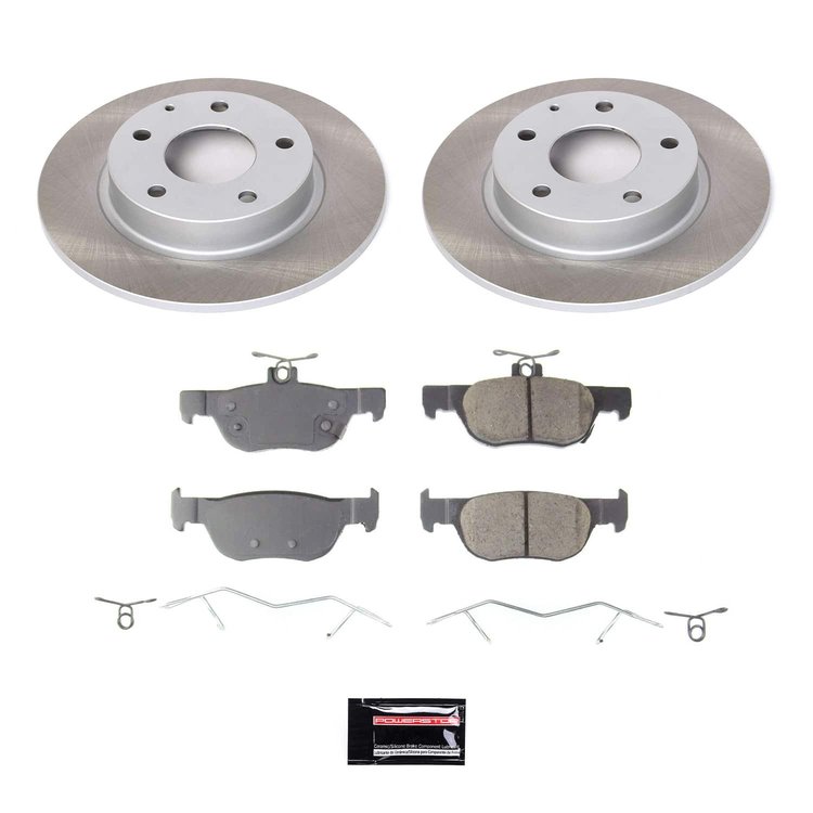 SC8334 Semi-Coated Rotor & Low-Dust Ceramic Brake Pad Kit