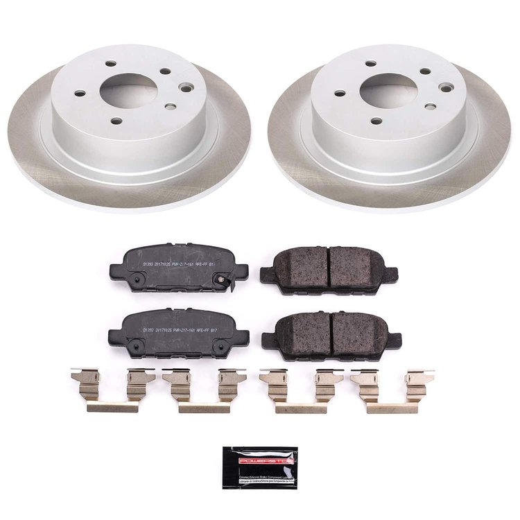 SC8335 Semi-Coated Rotor & Low-Dust Ceramic Brake Pad Kit