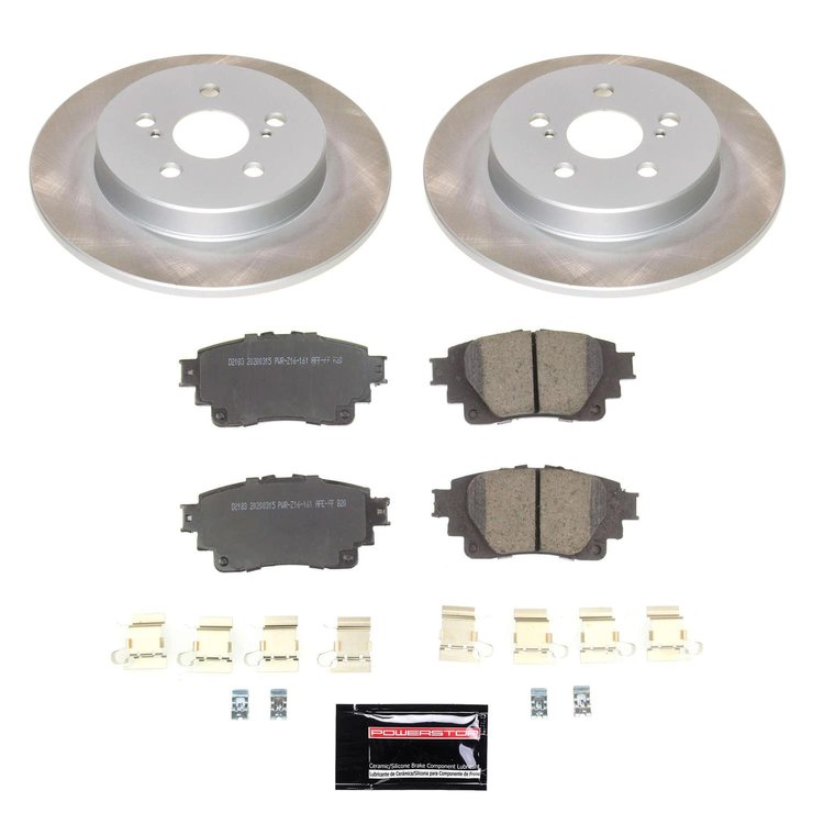 SC8336 Semi-Coated Rotor & Low-Dust Ceramic Brake Pad Kit