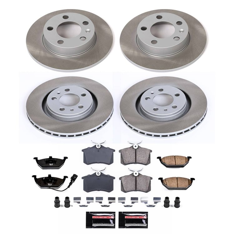 SC840 Semi-Coated Rotor & Low-Dust Ceramic Brake Pad Kit