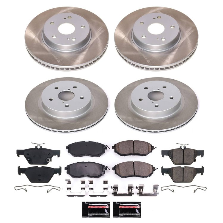 SC8405 Semi-Coated Rotor & Low-Dust Ceramic Brake Pad Kit
