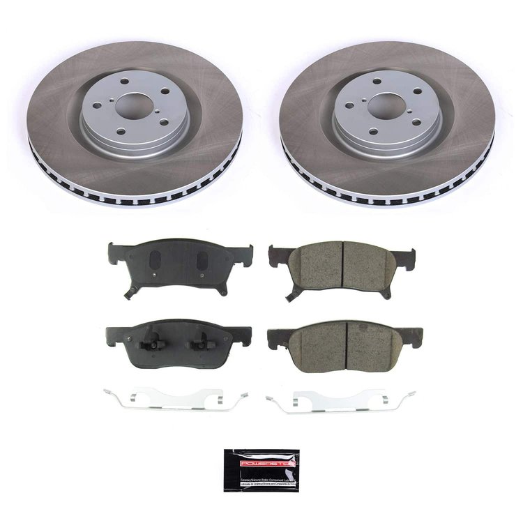 SC8479 Semi-Coated Rotor & Low-Dust Ceramic Brake Pad Kit