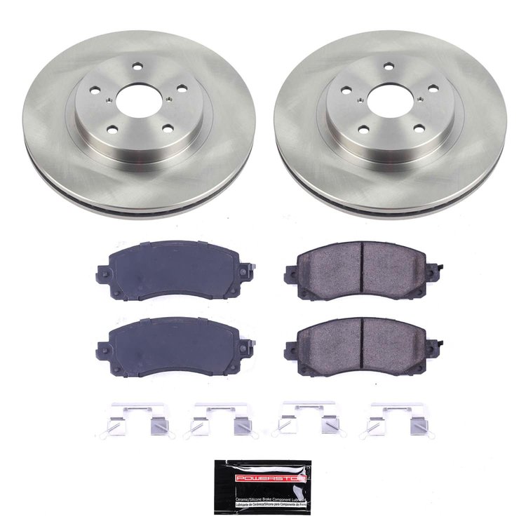SC8480 Semi-Coated Rotor & Low-Dust Ceramic Brake Pad Kit