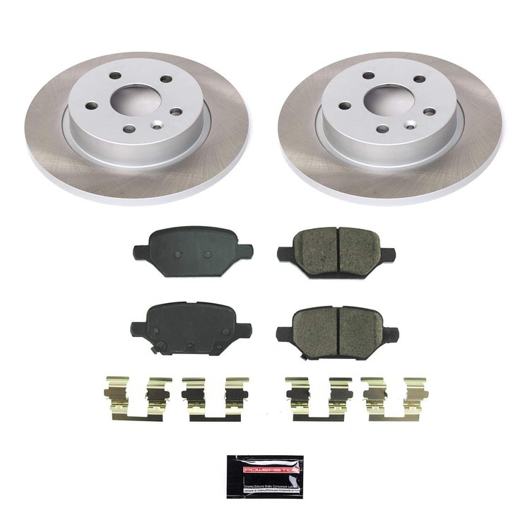 SC8488 Semi-Coated Rotor & Low-Dust Ceramic Brake Pad Kit