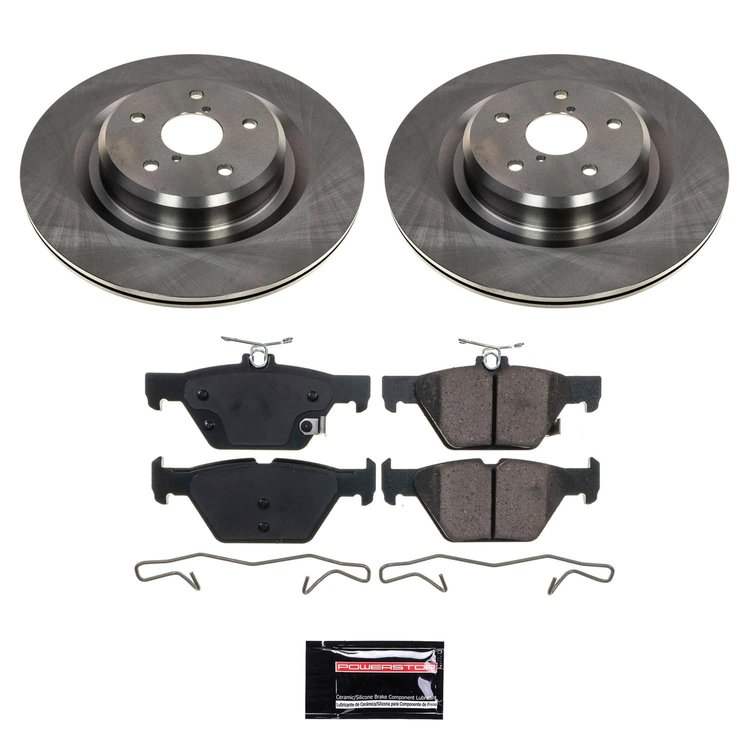 SC8493 Semi-Coated Rotor & Low-Dust Ceramic Brake Pad Kit