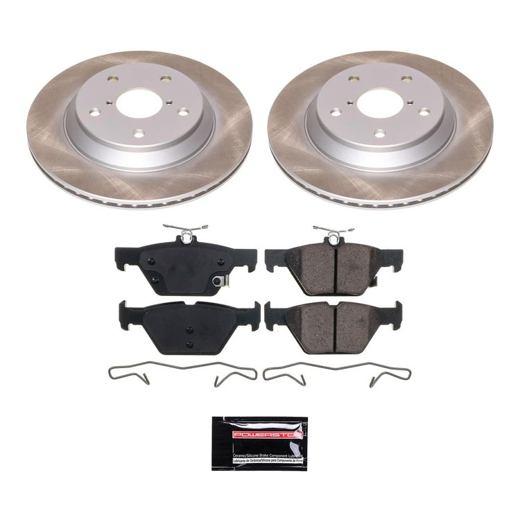 SC8495 Semi-Coated Rotor & Low-Dust Ceramic Brake Pad Kit