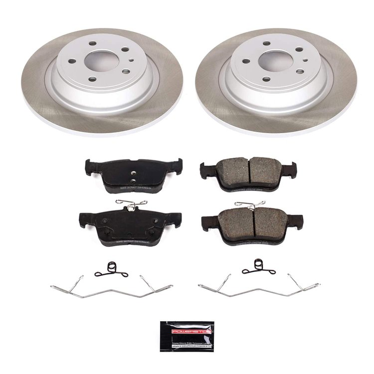 SC8533 Semi-Coated Rotor & Low-Dust Ceramic Brake Pad Kit