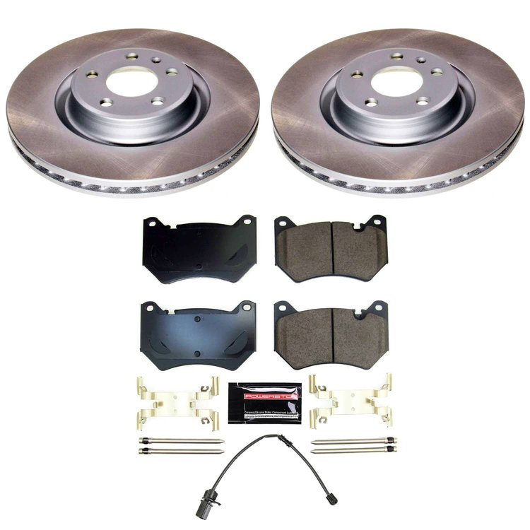 SC8551 Semi-Coated Rotor & Low-Dust Ceramic Brake Pad Kit