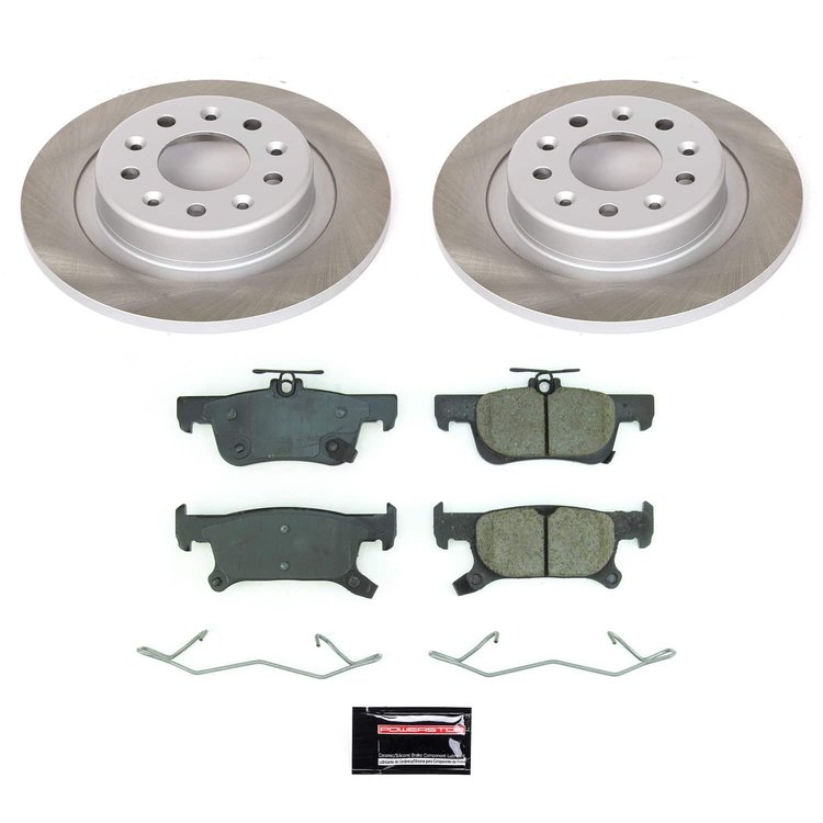 SC8624 Semi-Coated Rotor & Low-Dust Ceramic Brake Pad Kit