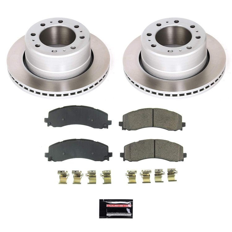 SC8641 Semi-Coated Rotor & Low-Dust Ceramic Brake Pad Kit
