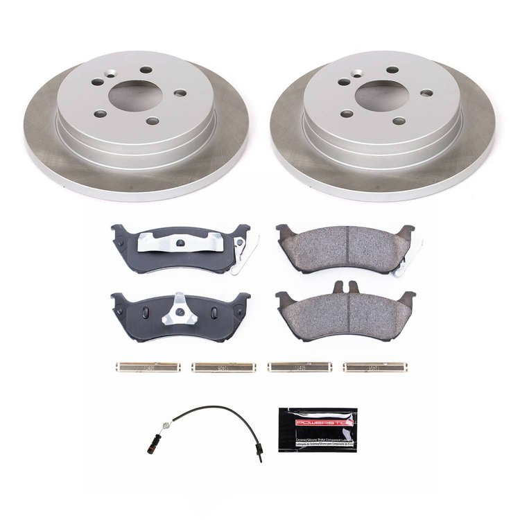 SC866 Semi-Coated Rotor & Low-Dust Ceramic Brake Pad Kit