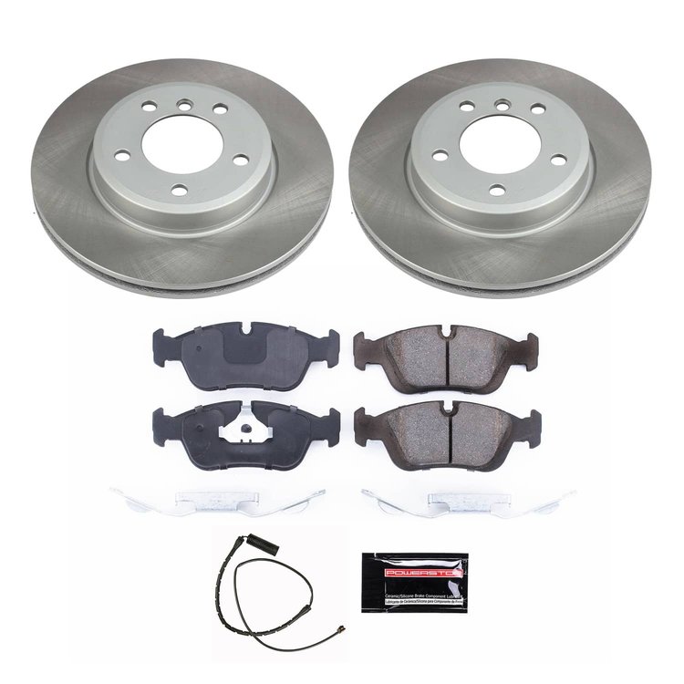 SC867 Semi-Coated Rotor & Low-Dust Ceramic Brake Pad Kit