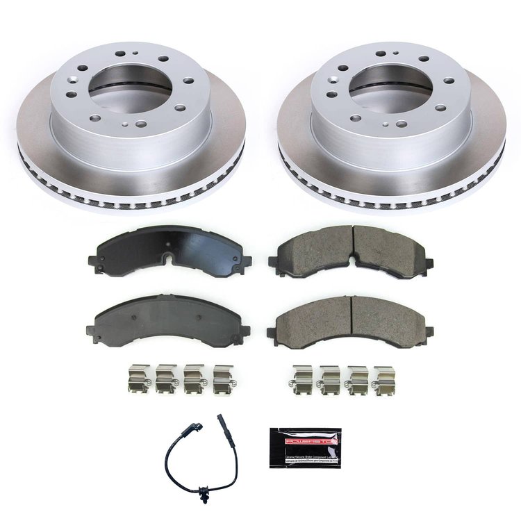 SC8670 Semi-Coated Rotor & Low-Dust Ceramic Brake Pad Kit
