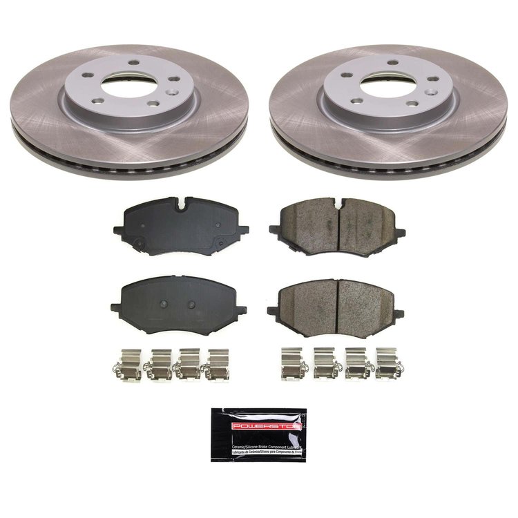 SC8671 Semi-Coated Rotor & Low-Dust Ceramic Brake Pad Kit