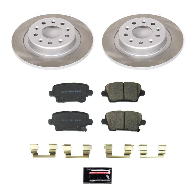 SC8677 Semi-Coated Rotor & Low-Dust Ceramic Brake Pad Kit