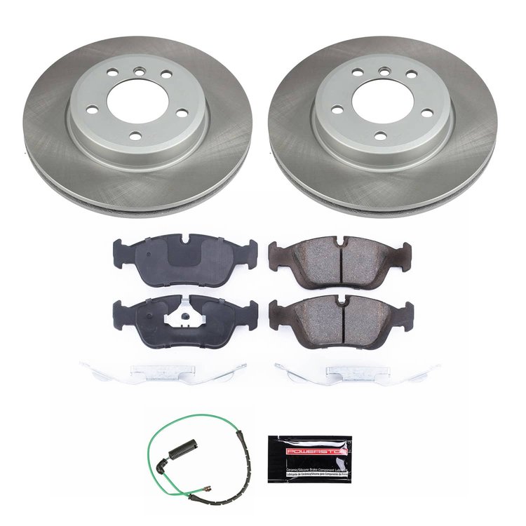 SC868 Semi-Coated Rotor & Low-Dust Ceramic Brake Pad Kit