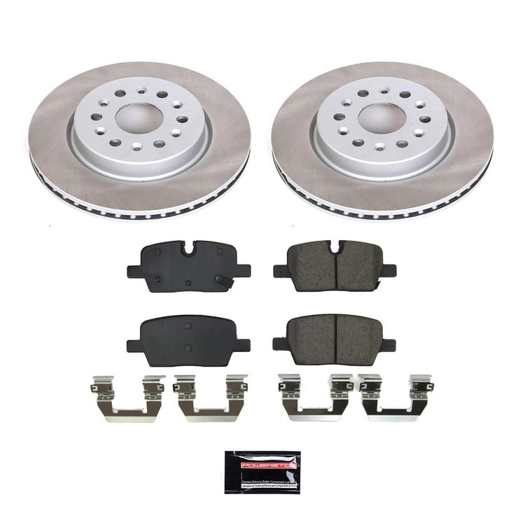 SC8683 Semi-Coated Rotor & Low-Dust Ceramic Brake Pad Kit