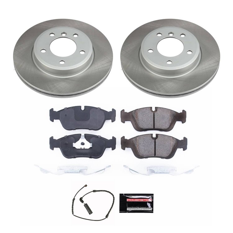 SC869 Semi-Coated Rotor & Low-Dust Ceramic Brake Pad Kit