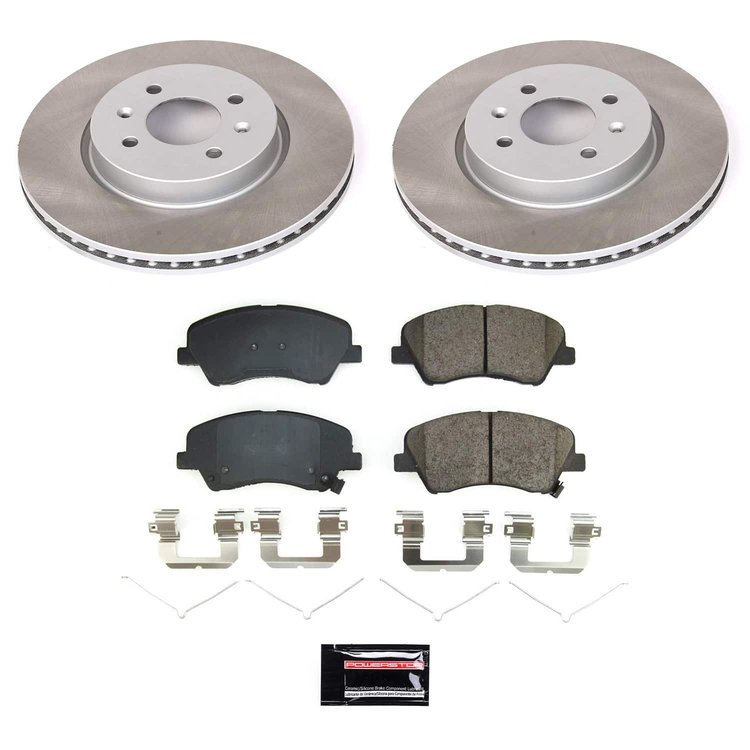 SC8699 Semi-Coated Rotor & Low-Dust Ceramic Brake Pad Kit