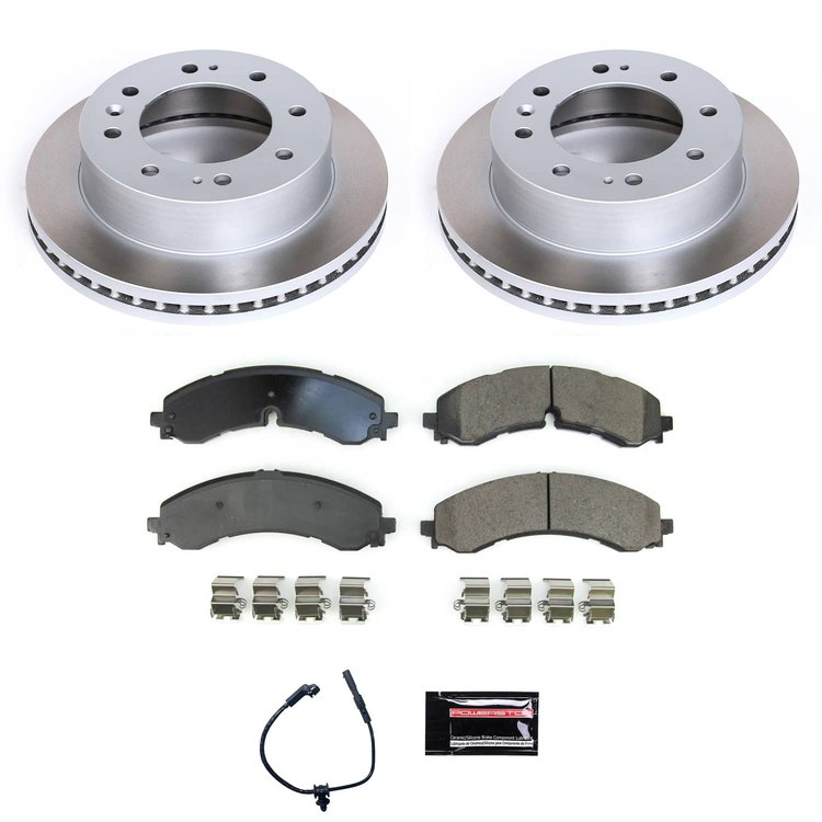 SC8713 Semi-Coated Rotor & Low-Dust Ceramic Brake Pad Kit
