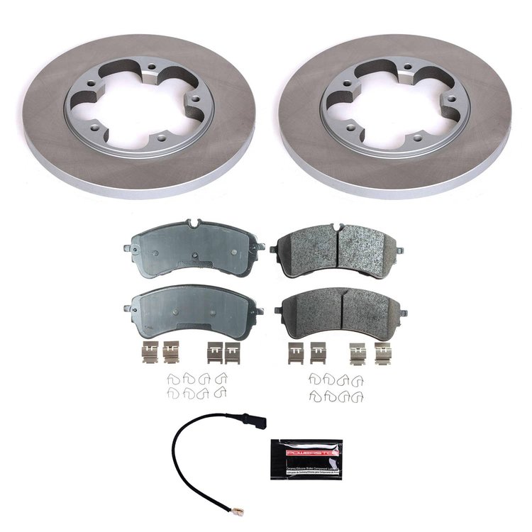 SC8714 Semi-Coated Rotor & Low-Dust Ceramic Brake Pad Kit