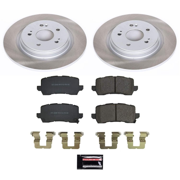 SC8768 Semi-Coated Rotor & Low-Dust Ceramic Brake Pad Kit