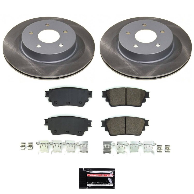 SC8771 Semi-Coated Rotor & Low-Dust Ceramic Brake Pad Kit
