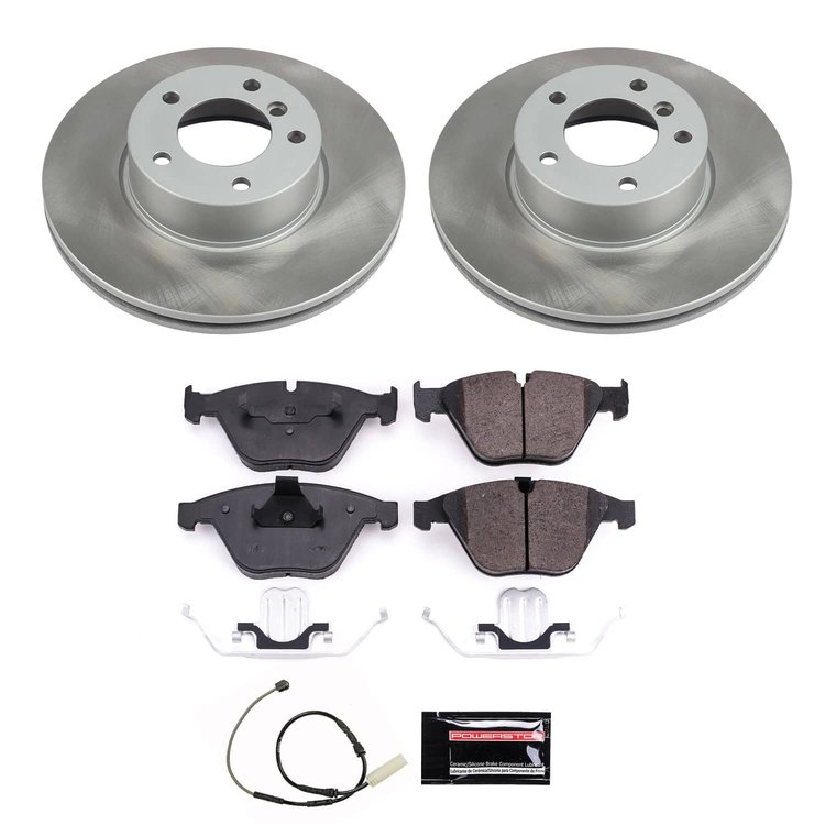 SC8823 Semi-Coated Rotor & Low-Dust Ceramic Brake Pad Kit